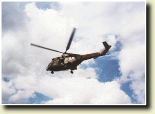 Photo of The Puma helicopter lifts off